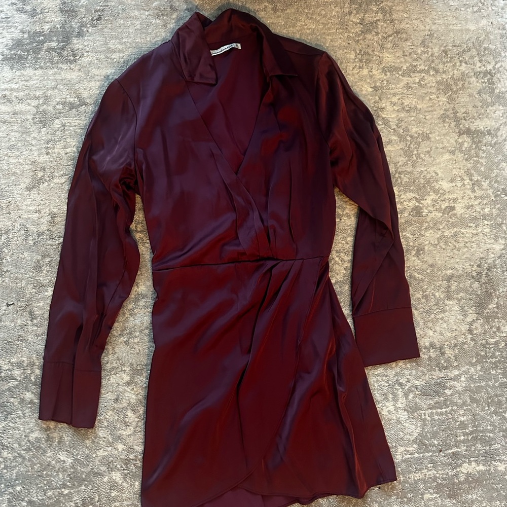 Abercrombie & Fitch Deep Red Wrap Dress